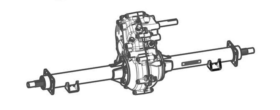 TRANSAXLE, ED65, OPEN DIFF