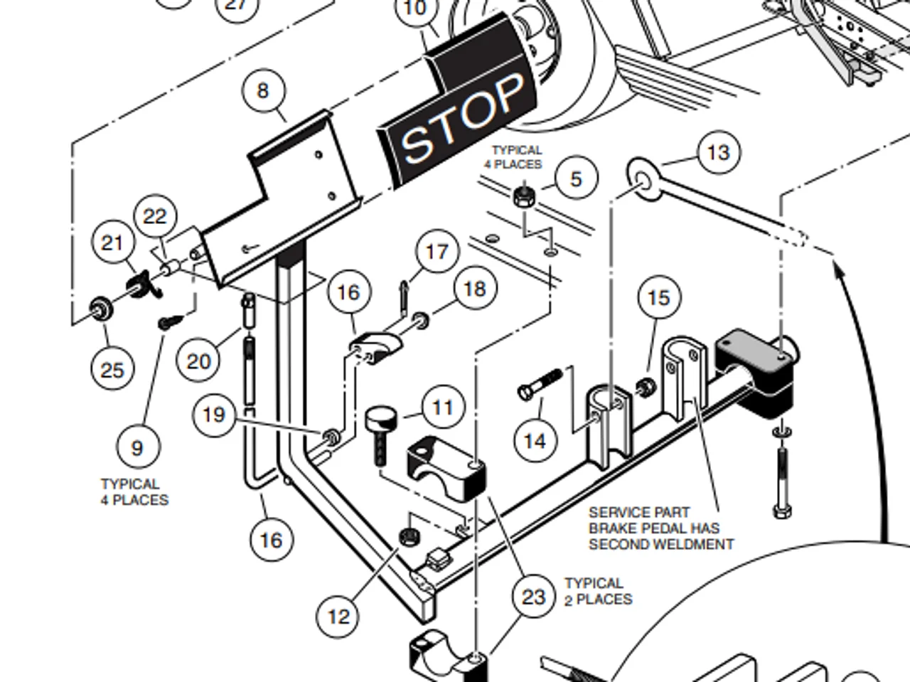 [101878201] BRAKE PEDAL KIT