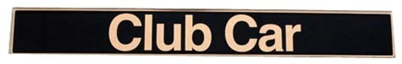 NAMEPLATE,CLUB CAR AMBER