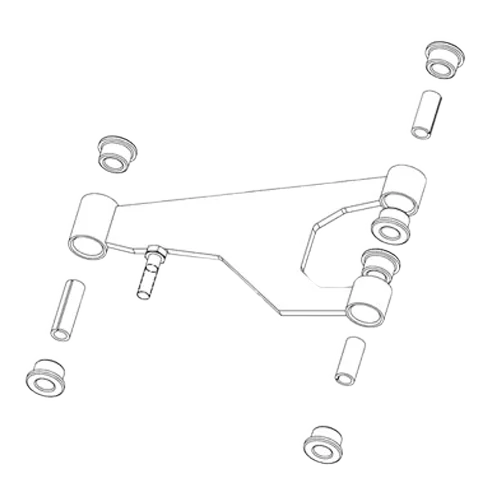 [1016353] DELTA A PLATE /w Blue Bushing