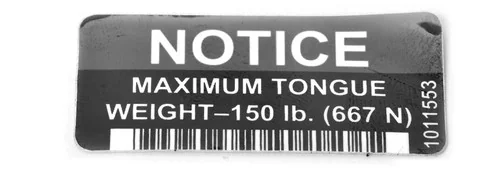 [1011553] DECAL, TRAILER HITCH