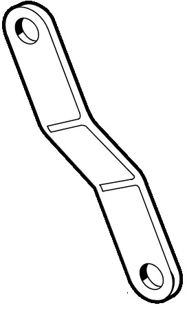 SHACKLE, REAR SPRING -GAS STR