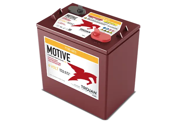 BATTERY,6V TROJAN T105, WET,SP