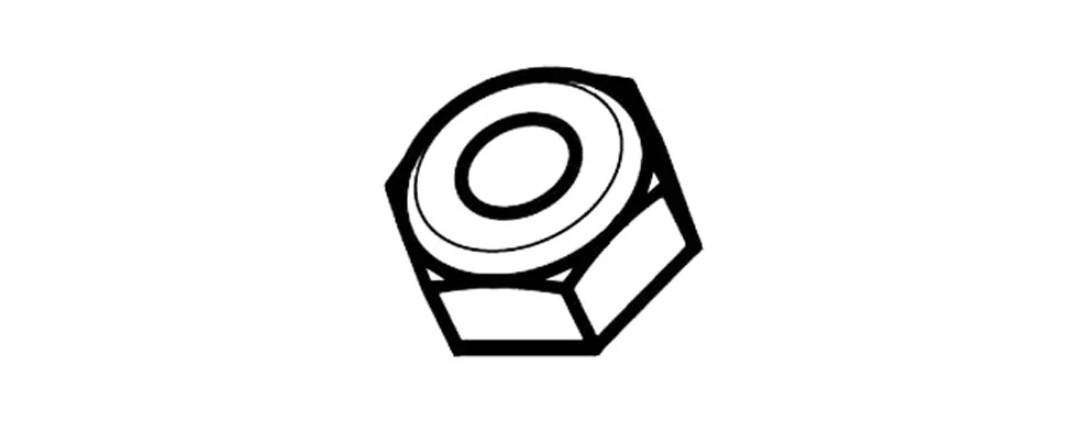 [105083801] NUT, #10-24 NYLON LOCK, BLK