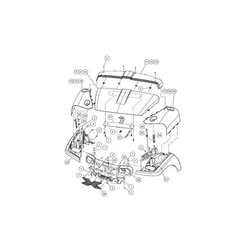 [102867401] FASCIA, FRONT, XRT, AWD