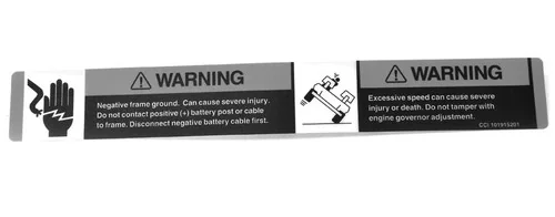 [101915201] DECAL, FRAME GROUND, GOV. WARN