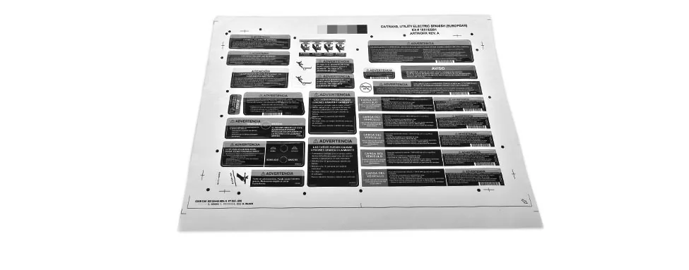 [105162201] KIT, DECAL, CA/TRANS, ELE -ES