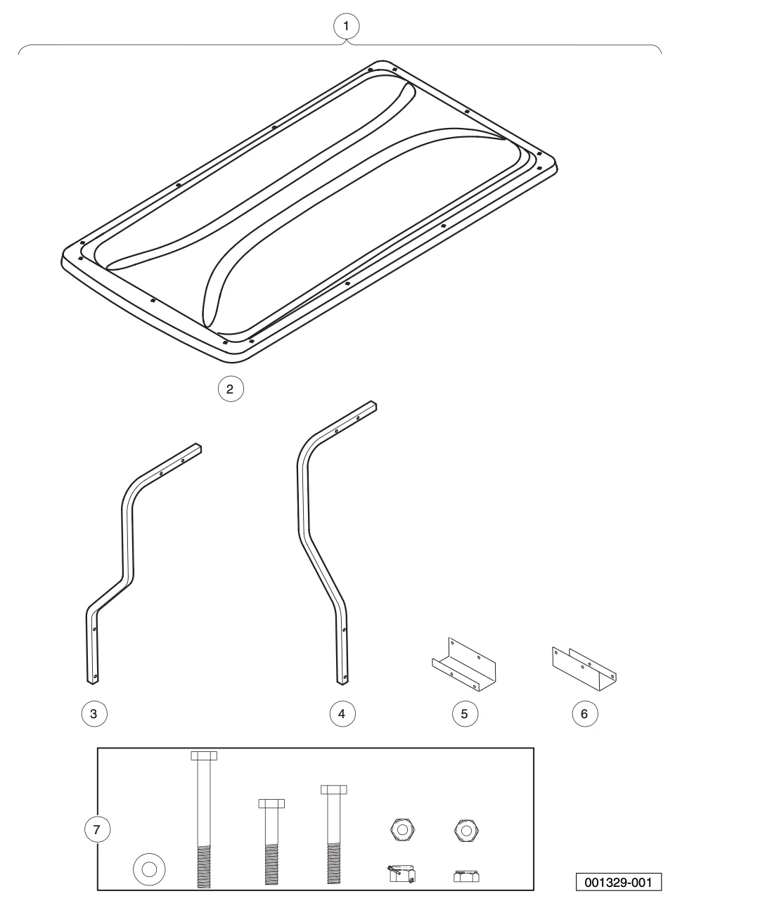 [47570464001] KIT, CANOPY, PHANTOM, BLK
