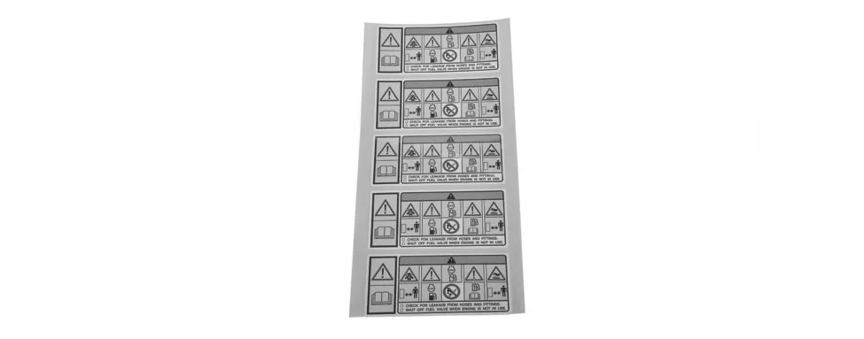 [105016801] LABEL, ENGINE WARNING EX40
